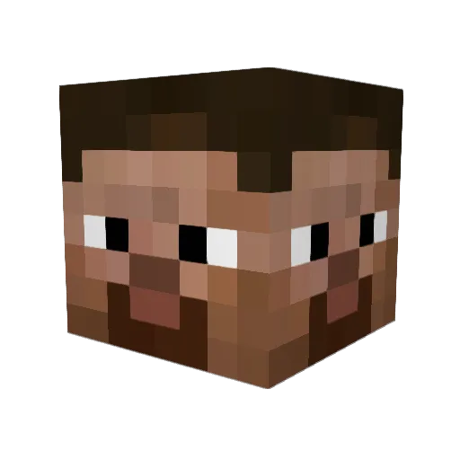 LOLCHANGEIT Minecraft avatar head, 3D render