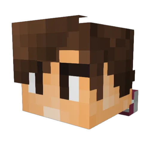 LOLIG_HD Minecraft avatar head, 3D render