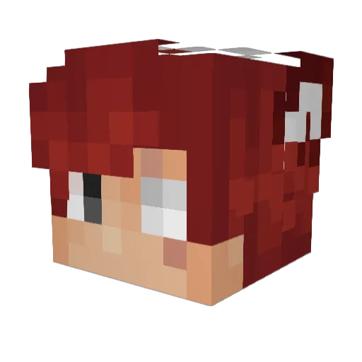 LOLIK6853 Minecraft avatar head, 3D render