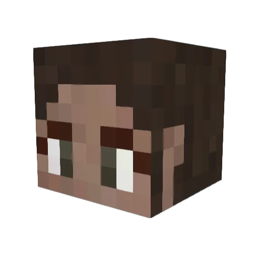 LOLLillyLOL Minecraft avatar head, 3D render