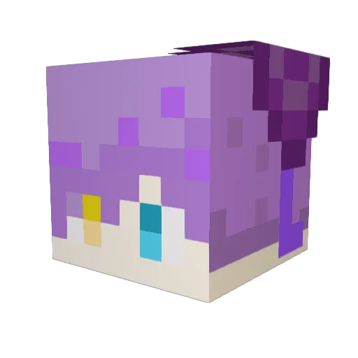 LOLO1083 Minecraft avatar head, 3D render