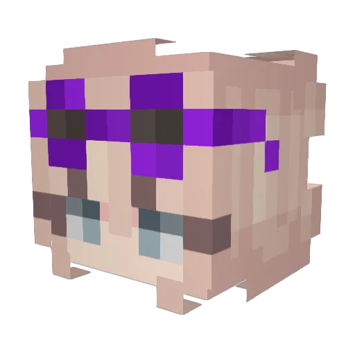 LOLOISBEST Minecraft avatar head, 3D render