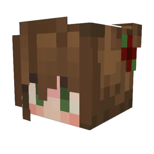 LOLOLOLOLOL7 Minecraft avatar head, 3D render