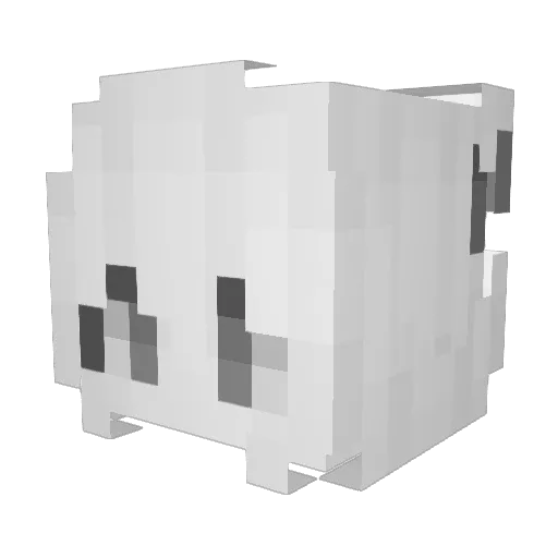 LOLOLPCEXD Minecraft avatar head, 3D render