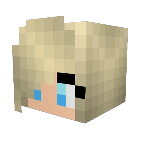 LOLZ724 Minecraft avatar head, 3D render