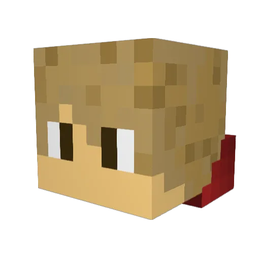 LOL_MAN360 Minecraft avatar head, 3D render