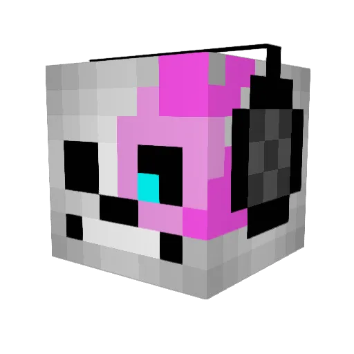 LOLigotratted Minecraft avatar head, 3D render