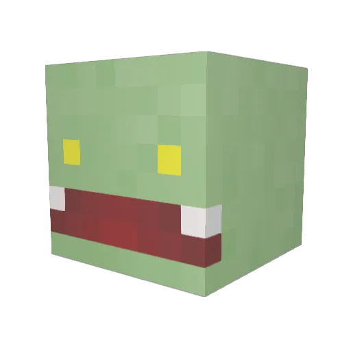LOLiiCrafter Minecraft avatar head, 3D render