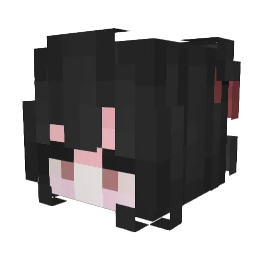 LOLlTA Minecraft avatar head, 3D render
