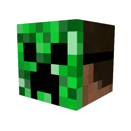 LOLloroLOL Minecraft avatar head, 3D render