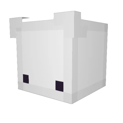 LOLnoodleLOL Minecraft avatar head, 3D render
