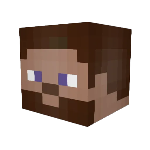 LOLsms Minecraft avatar head, 3D render