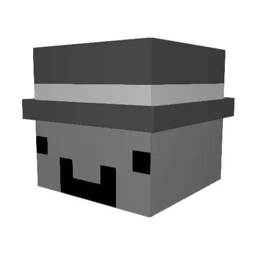 LON3LOVE Minecraft avatar head, 3D render