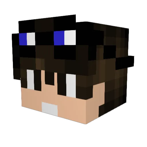 LONZINHO Minecraft avatar head, 3D render