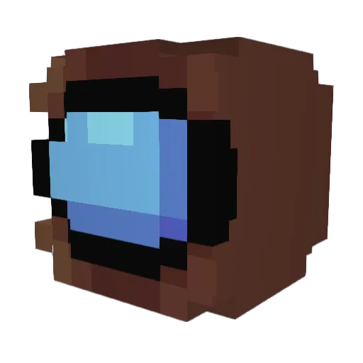 LOOCKAA Minecraft avatar head, 3D render