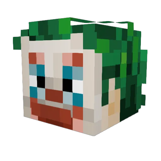 LOOKOUT523 Minecraft avatar head, 3D render