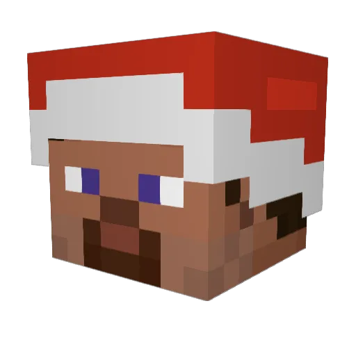 LOONSvr Minecraft avatar head, 3D render