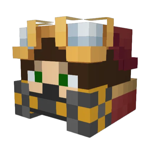LOOOOGGGAAANNNNN Minecraft avatar head, 3D render