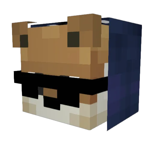 LOP333 Minecraft avatar head, 3D render