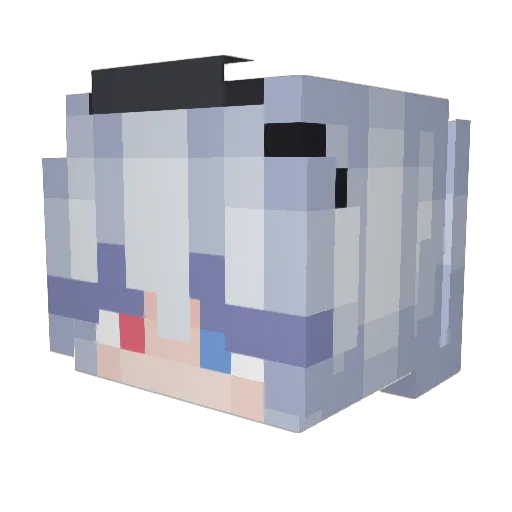 LORDRX888 Minecraft avatar head, 3D render