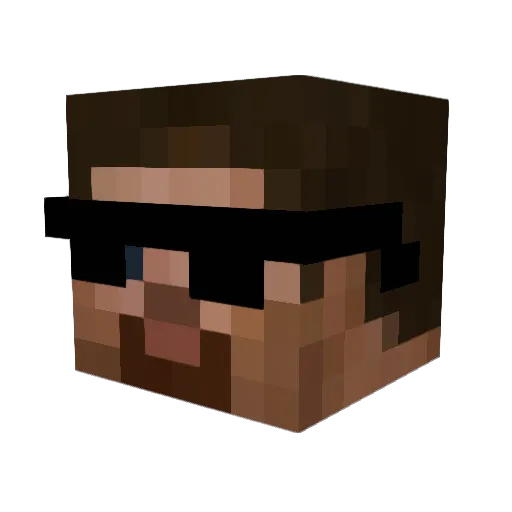 LORD_Weyland Minecraft avatar head, 3D render