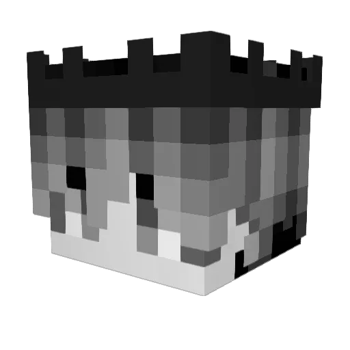 LORD_XEN0 Minecraft avatar head, 3D render