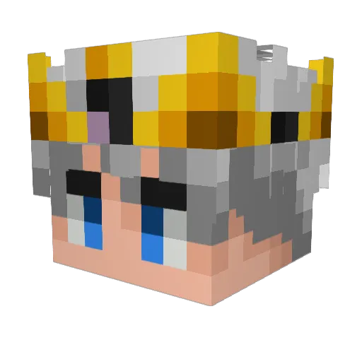 LORENCHICO Minecraft avatar head, 3D render
