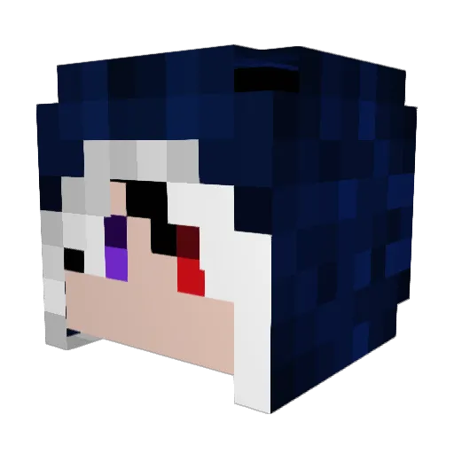 LORKER_3 Minecraft avatar head, 3D render