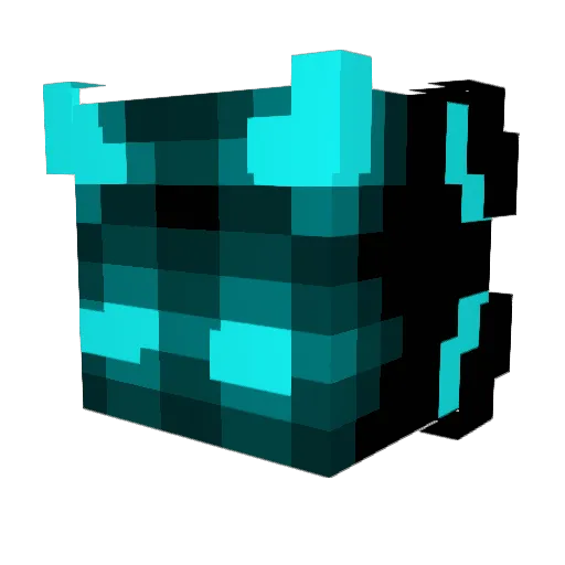 LORKPK Minecraft avatar head, 3D render
