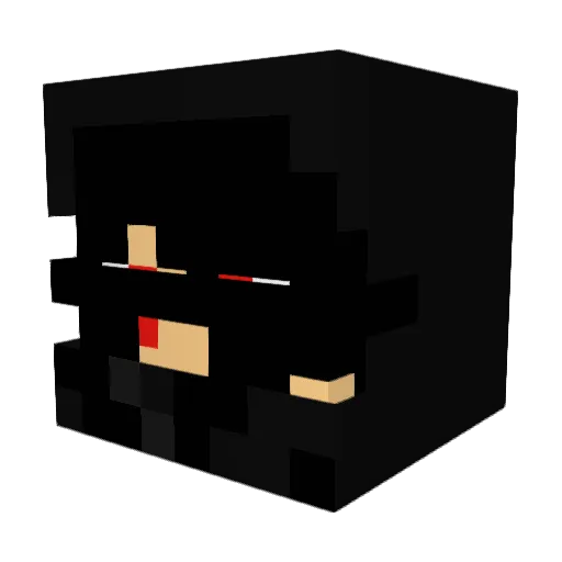 LORY18 Minecraft avatar head, 3D render