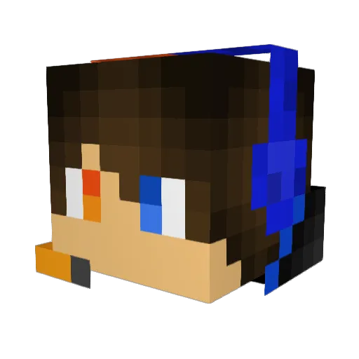 LORd_BJ69 Minecraft avatar head, 3D render