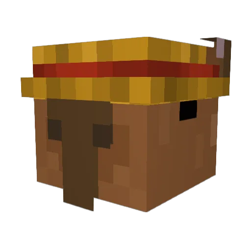 LOSASSO Minecraft avatar head, 3D render