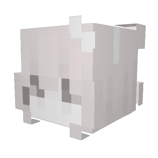 LOSERECALL Minecraft avatar head, 3D render