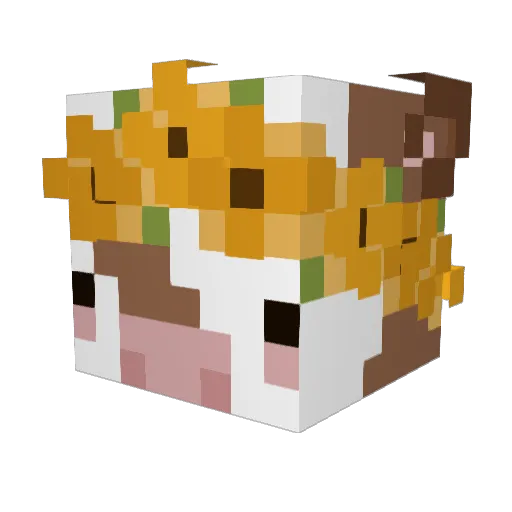LOSER_STATUS Minecraft avatar head, 3D render