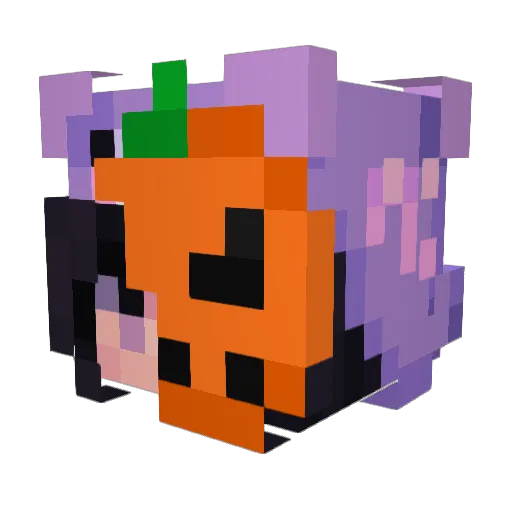 LOSTMEM0RY Minecraft avatar head, 3D render