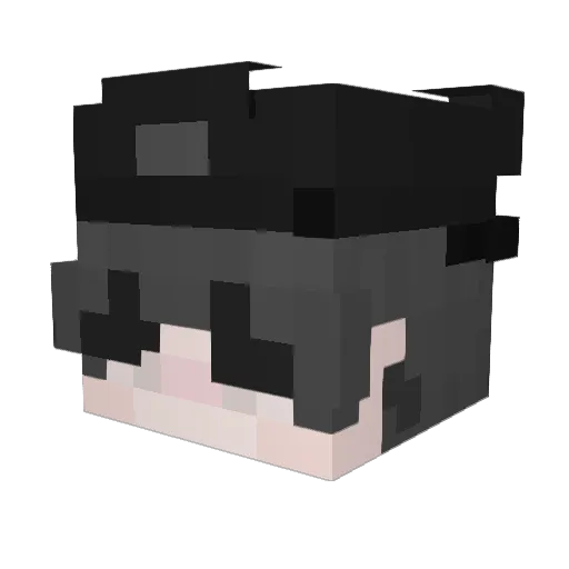 LOSTSDNG Minecraft avatar head, 3D render