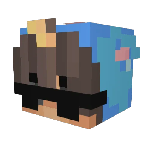 LOTTERIA_burger Minecraft avatar head, 3D render
