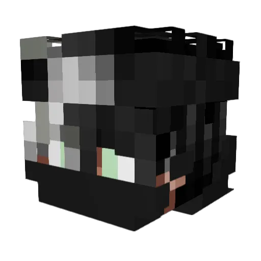 LOUINIKE Minecraft avatar head, 3D render
