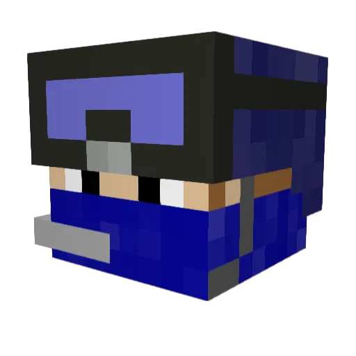 LOUISON23 Minecraft avatar head, 3D render