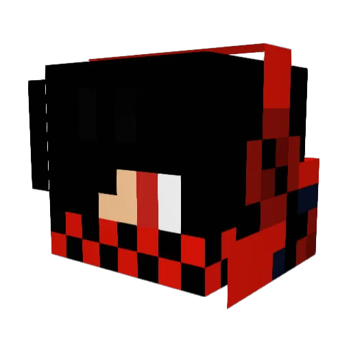 LOUMIS1887 Minecraft avatar head, 3D render