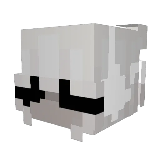 LOVEABOVE Minecraft avatar head, 3D render