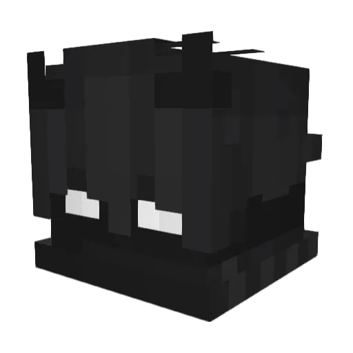 LOVEPILL Minecraft avatar head, 3D render