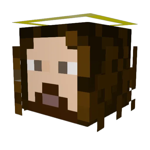 LOWTAPERDARK Minecraft avatar head, 3D render
