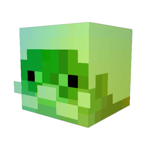 LOlzeiro Minecraft avatar head, 3D render