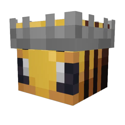 LOursGris Minecraft avatar head, 3D render