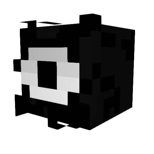 LP0277 Minecraft avatar head, 3D render