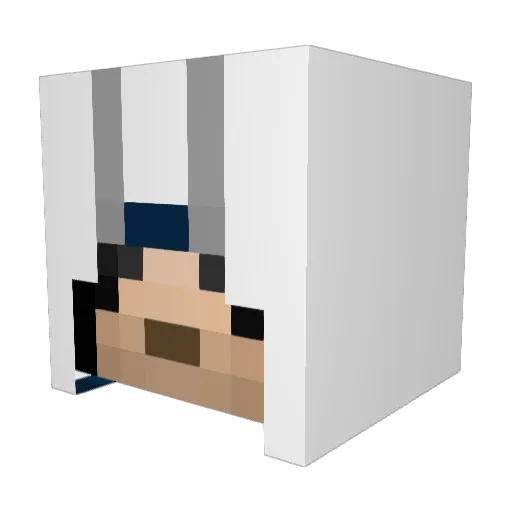LP18CM Minecraft avatar head, 3D render