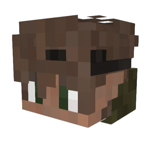 LPC793 Minecraft avatar head, 3D render