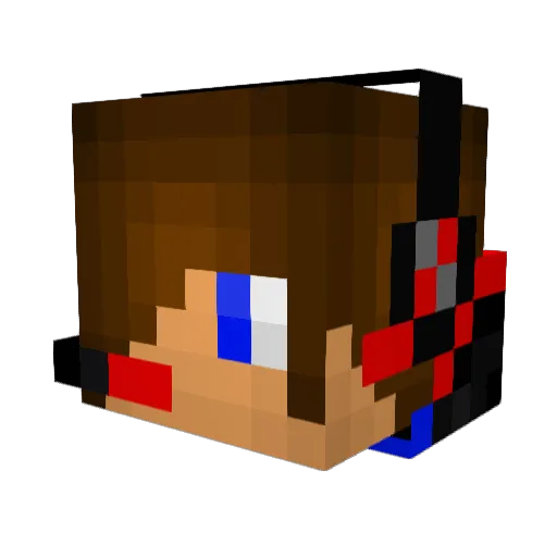 LPDanielHD Minecraft avatar head, 3D render