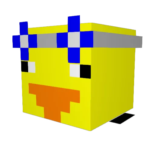 LPEry100 Minecraft avatar head, 3D render